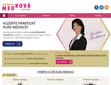 Tablet Screenshot of kurzymediace.cz